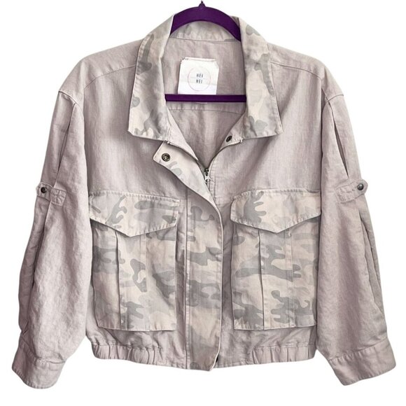 Women's Utility Jacket in Cream by Hei Hei - Anthropology - Picture 3 of 9